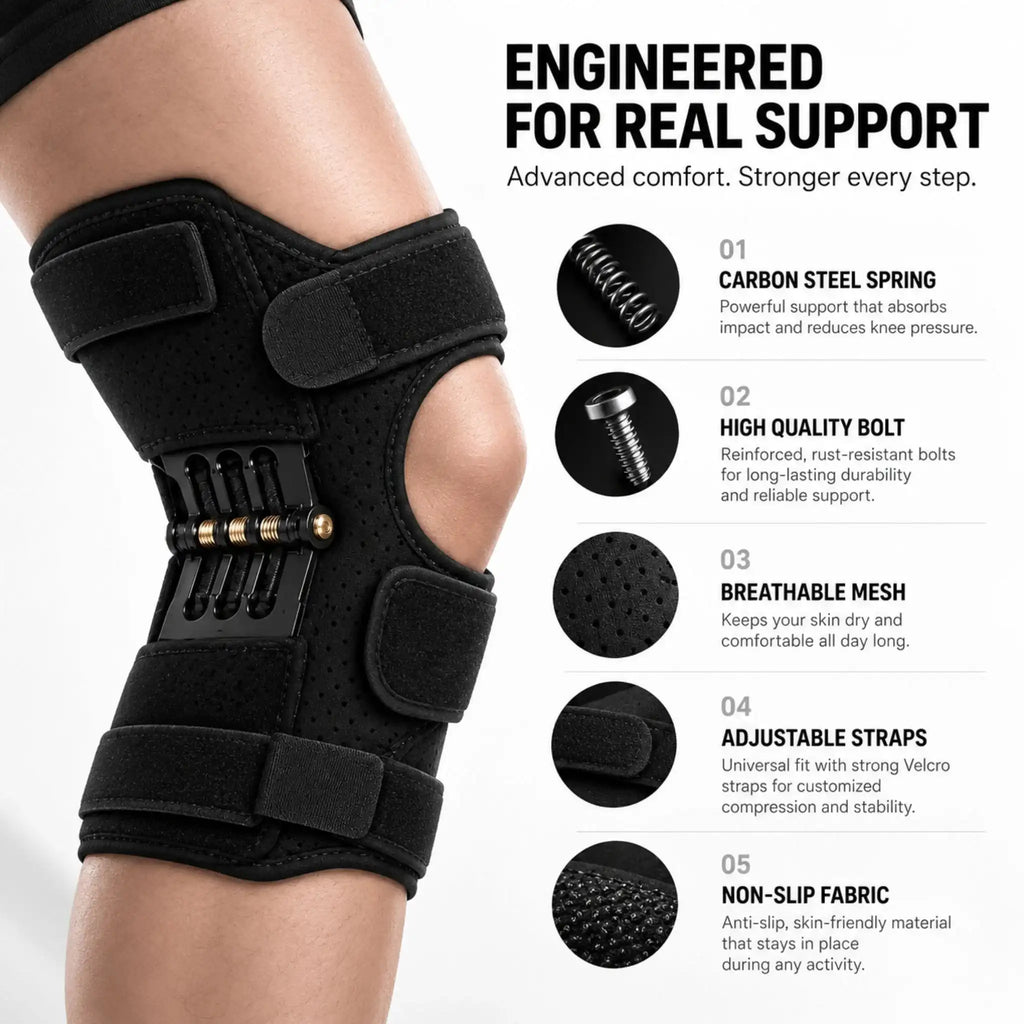 Spring-Assisted Knee Support Brace | Buy 1 Get 1 Free