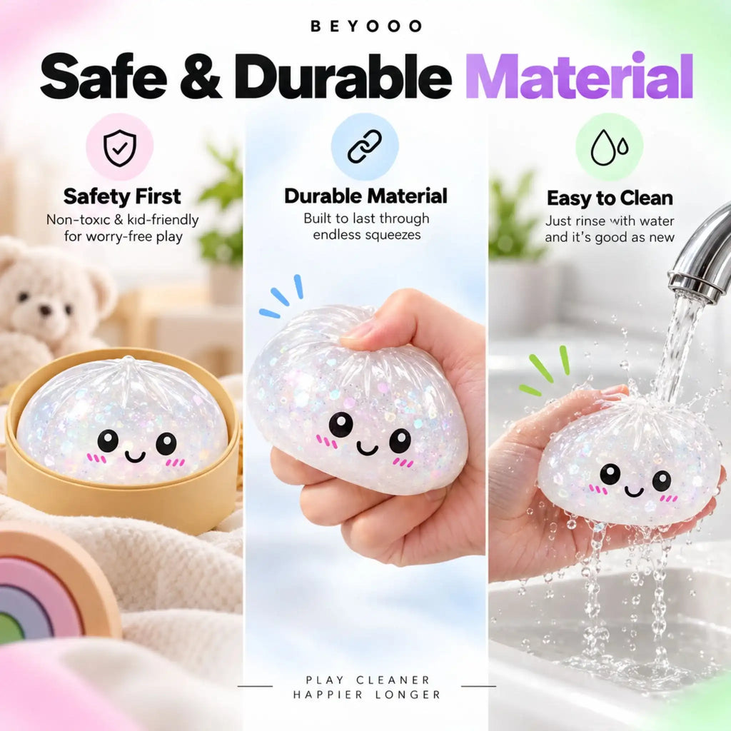 Sparkling Dumpling Squishy Ball — Squeeze, Play, Repeat