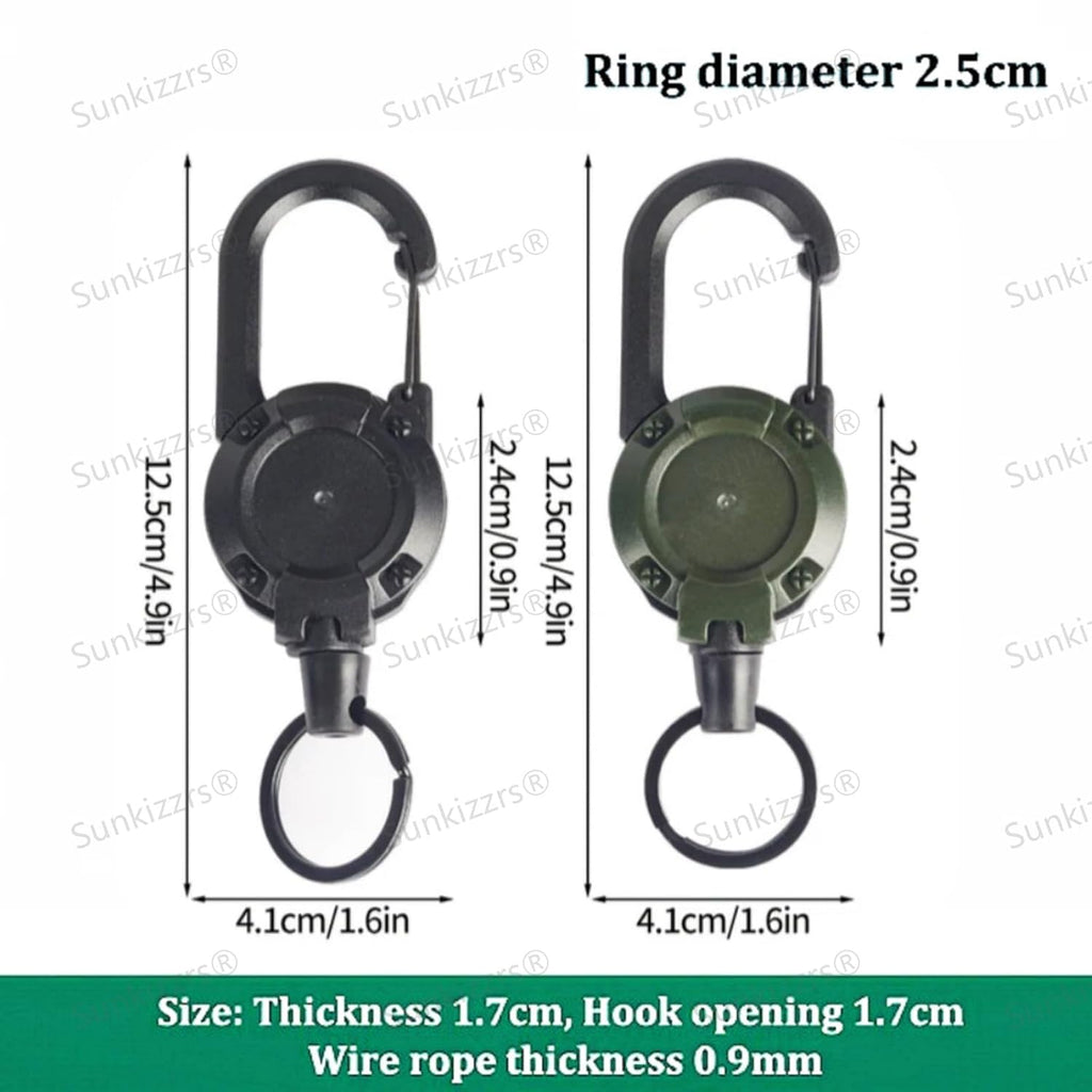 Retractable Badge Reel Keychain