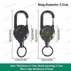 Retractable Badge Reel Keychain