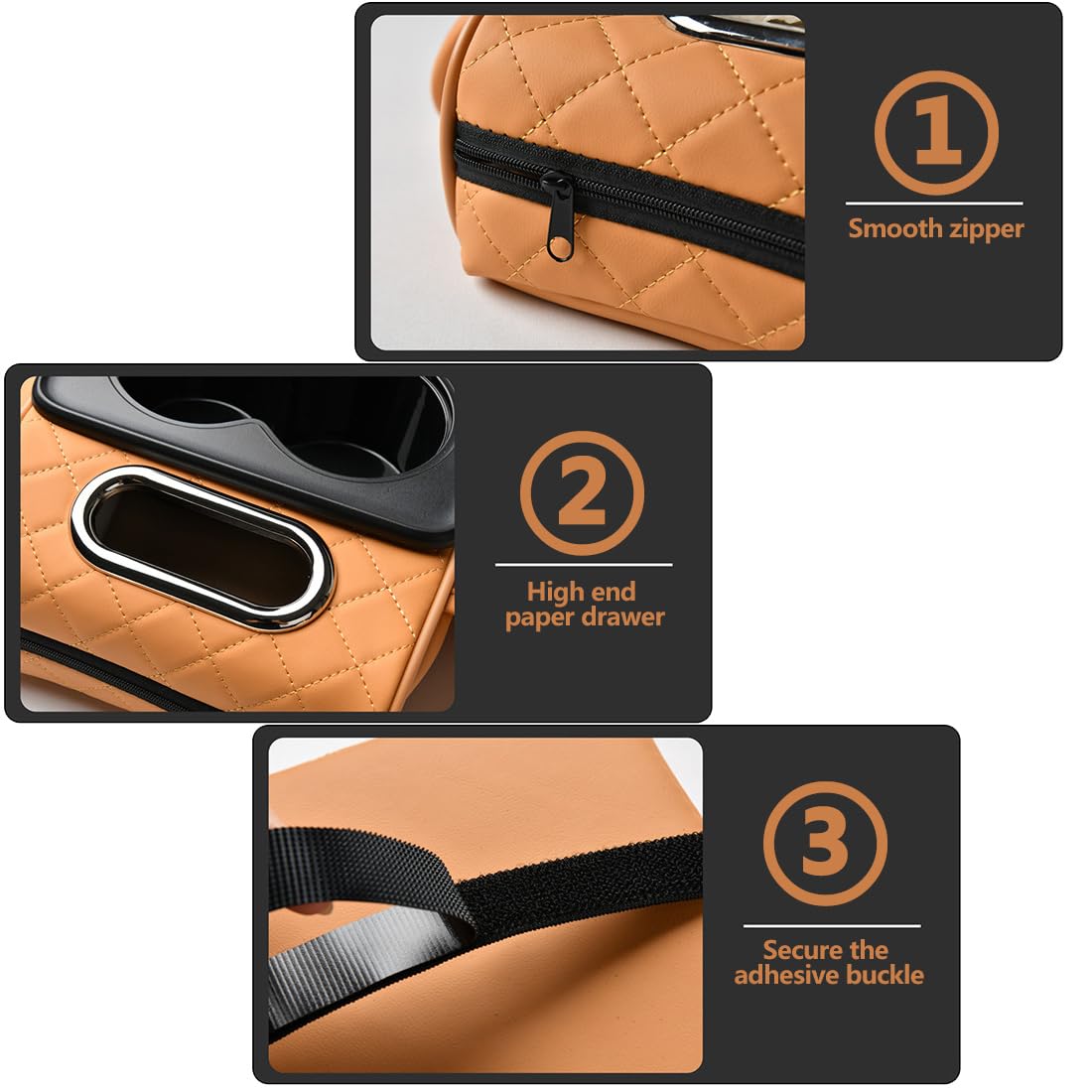 5-in-1 Car Console Organizer