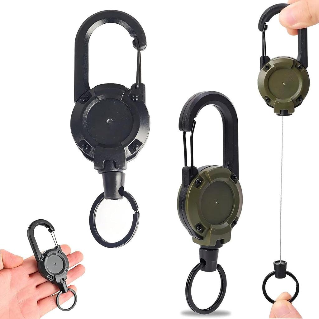 Retractable Badge Reel Keychain