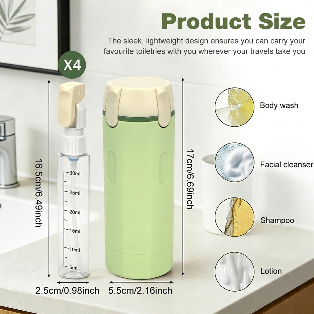 4-in-1 Leakproof Travel Bottle Kit