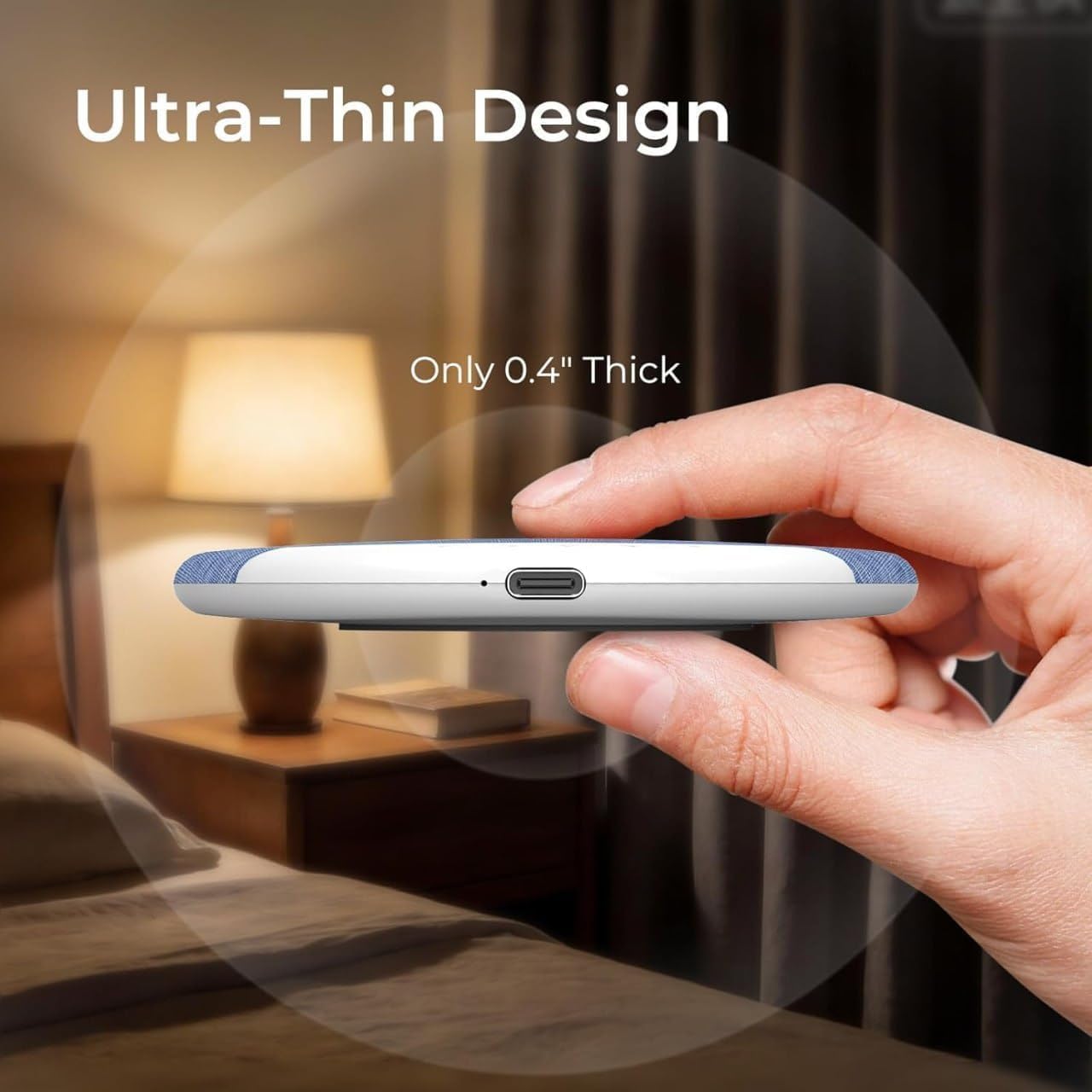 Ultra-Thin Bluetooth Pillow Speaker