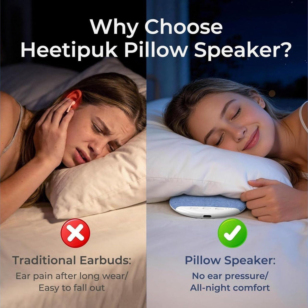 Ultra-Thin Bluetooth Pillow Speaker