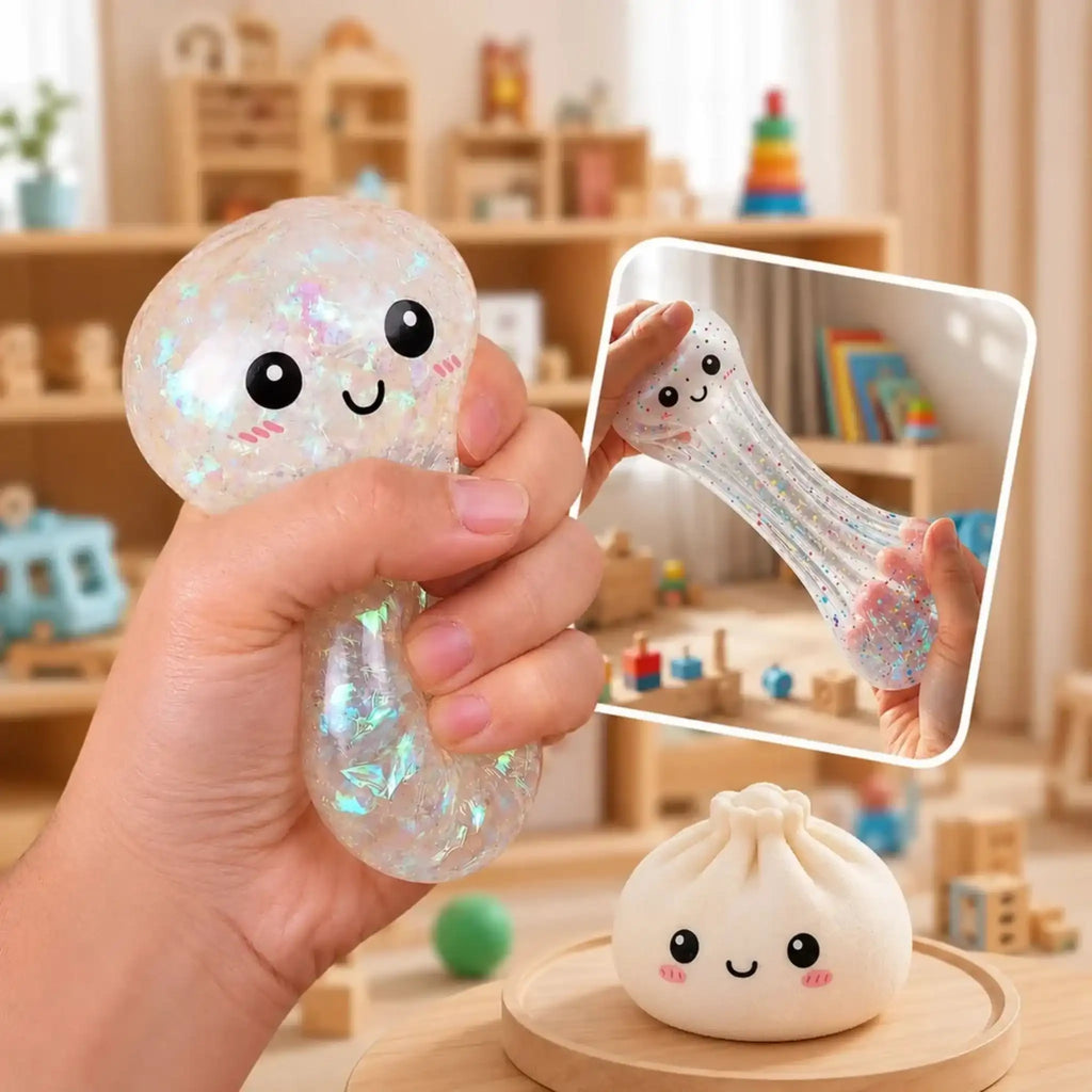 Sparkling Dumpling Squishy Ball — Squeeze, Play, Repeat