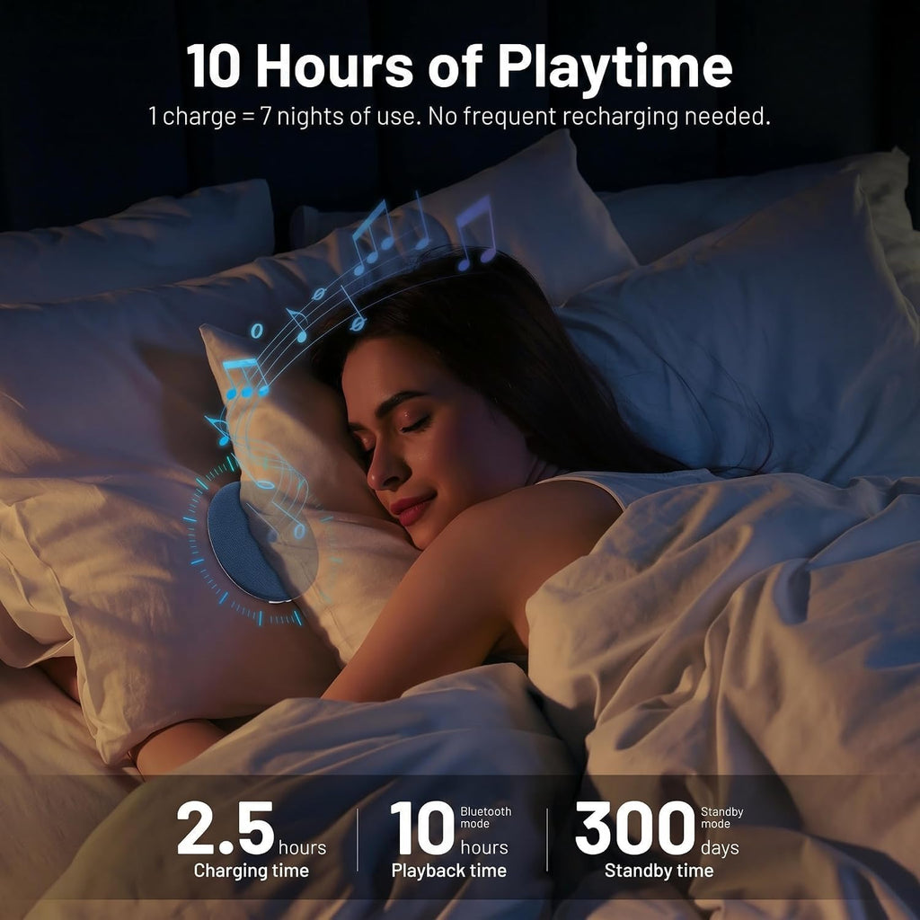 Ultra-Thin Bluetooth Pillow Speaker
