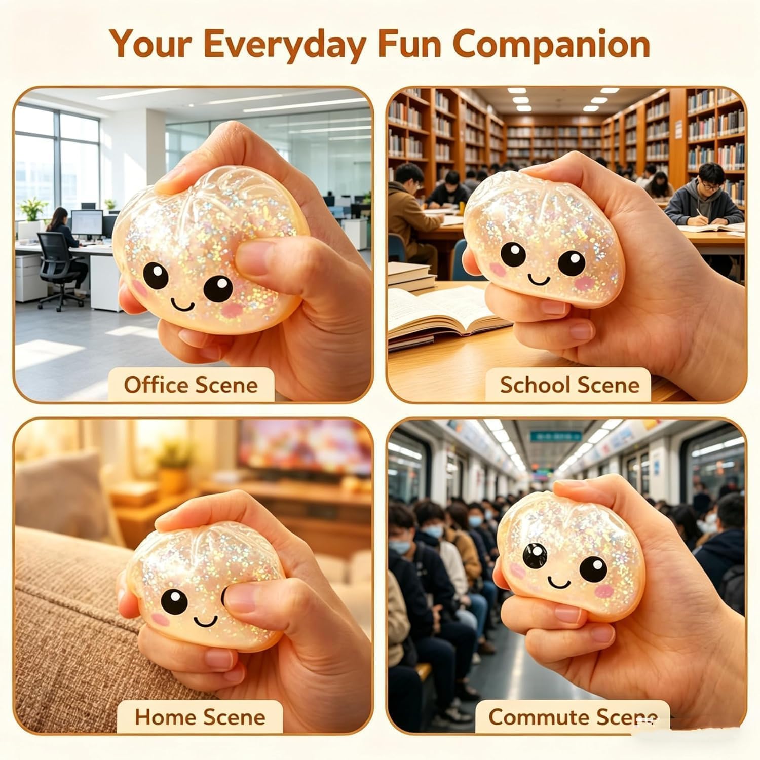 Cute Dumpling Stress Relief Ball