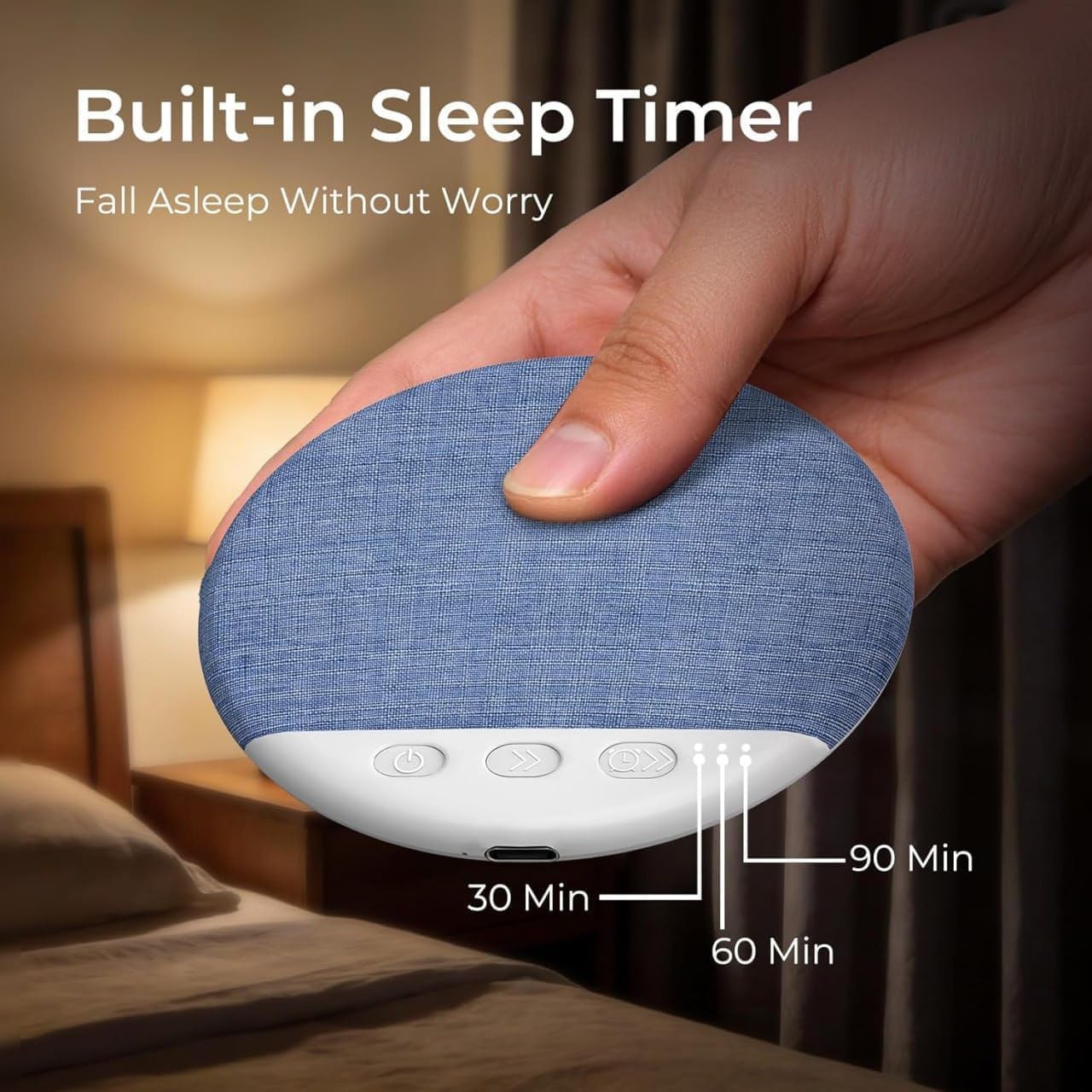 Ultra-Thin Bluetooth Pillow Speaker