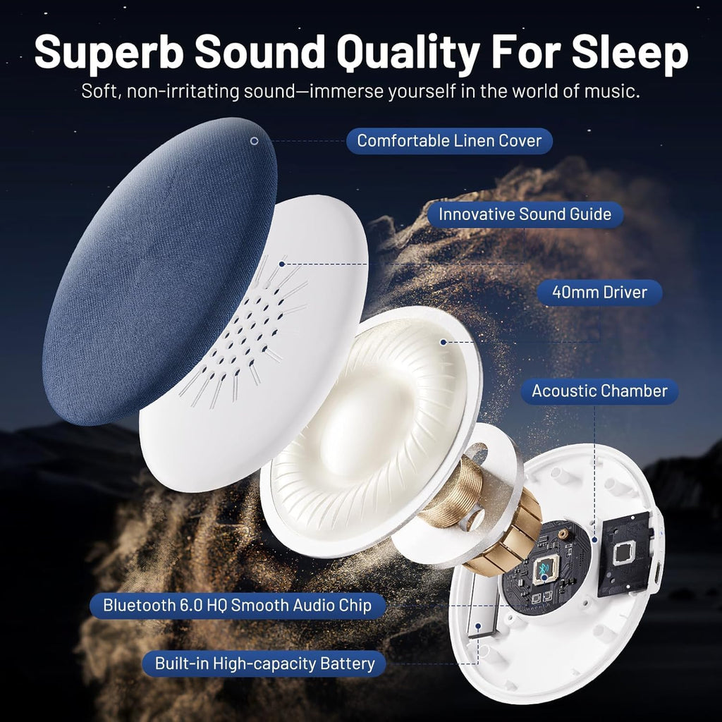 Ultra-Thin Bluetooth Pillow Speaker