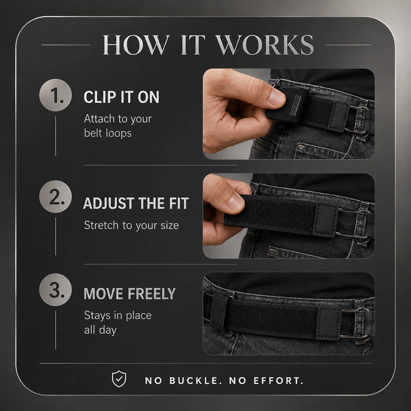 Tactical Buckle-Less Invisible Belt